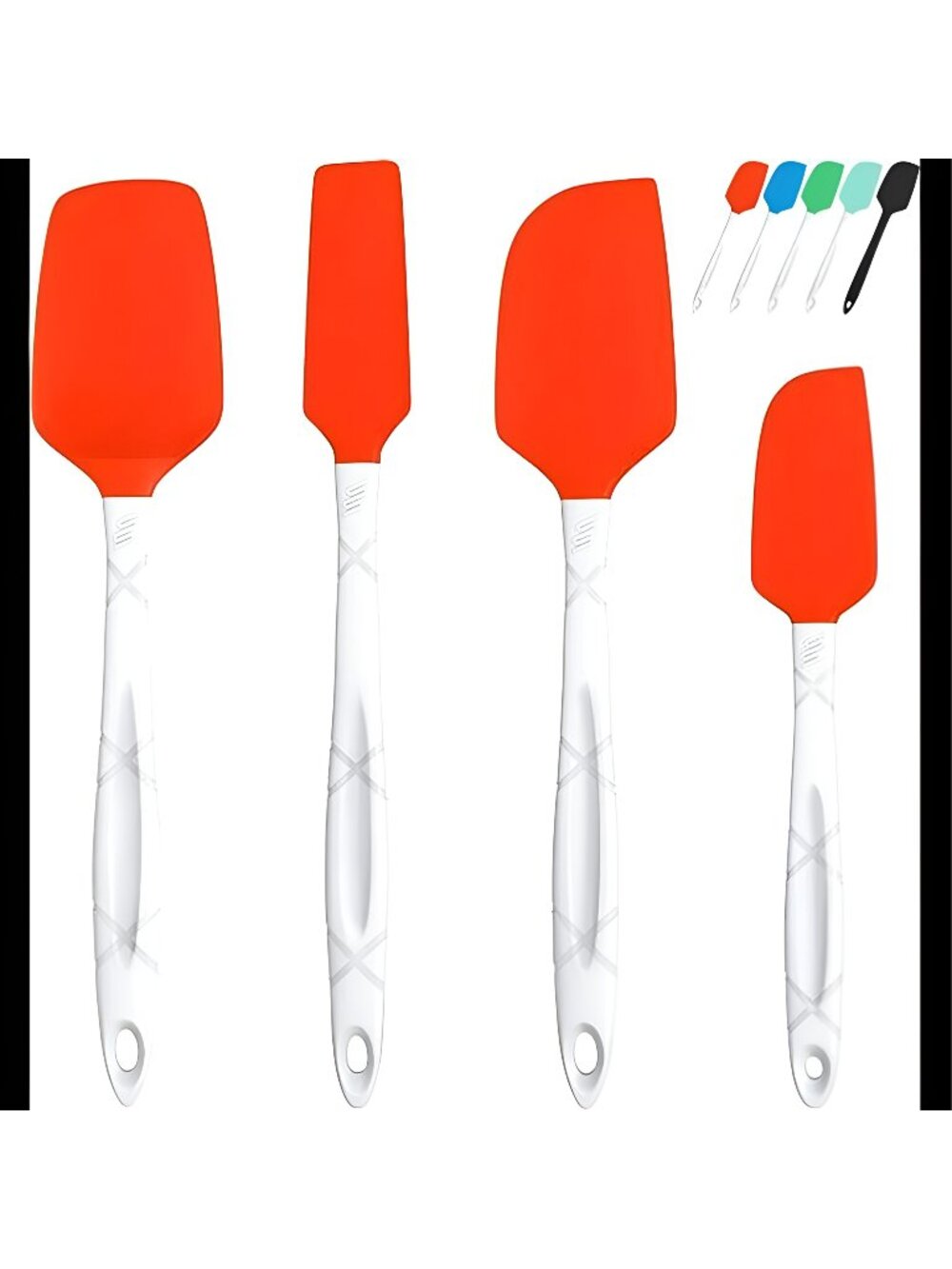 Silicone Spatula for Cooking 4 Pieces - Rubber Spatulas Heat Resistant